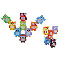 Load image into Gallery viewer, Wooden Stacking Owls