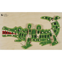 Load image into Gallery viewer, ABC Alligator Peg Puzzle