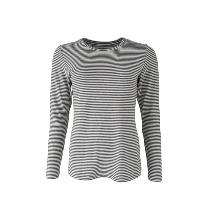 PENNY long sleeved striped t-shirt - grey