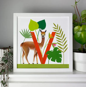 Alphabet Animal prints - V