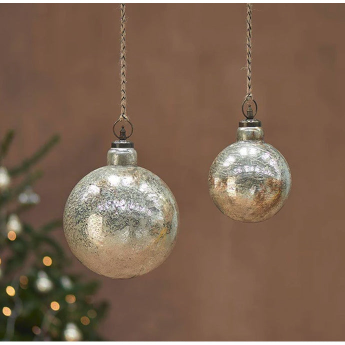 Ometti Giant Round Bauble - Rustic Gold