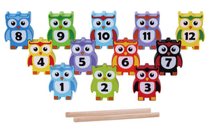 Wooden Stacking Owls